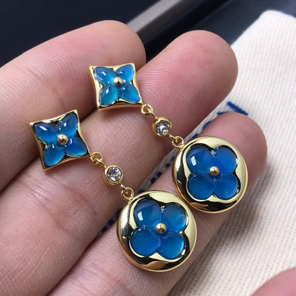 ¡®Veyra Jewelry¡¯STAR AND SUN AGATE DIAMOND EARRINGS