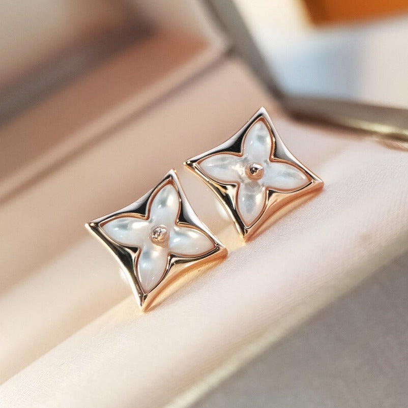 ¡®Veyra Jewelry¡¯STAR MOP PINK GOLD EARRINGS