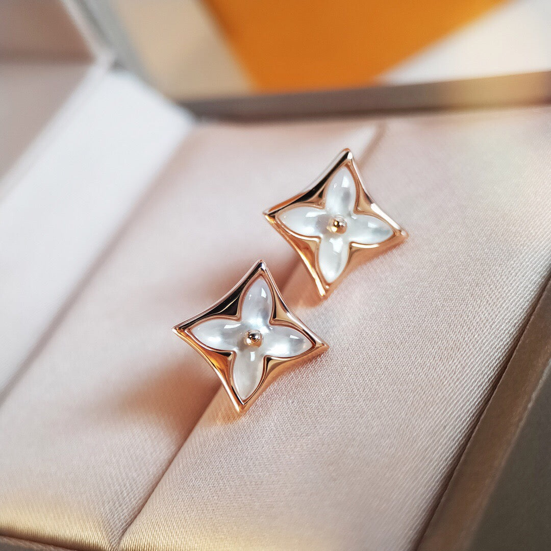 ¡®Veyra Jewelry¡¯STAR MOP PINK GOLD EARRINGS