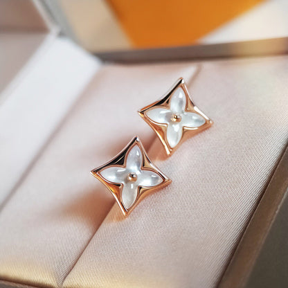 ¡®Veyra Jewelry¡¯STAR MOP PINK GOLD EARRINGS