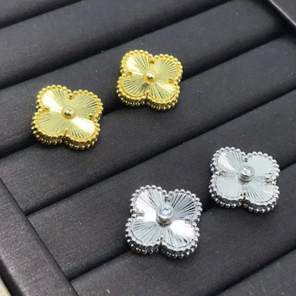 ¡®Veyra Jewelry¡¯CLOVER MINI 9.5MM LASER EARRINGS