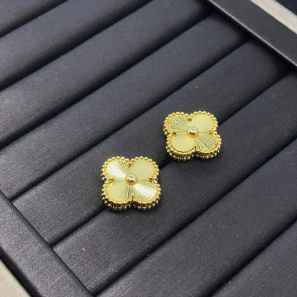 ¡®Veyra Jewelry¡¯CLOVER MINI 9.5MM LASER EARRINGS