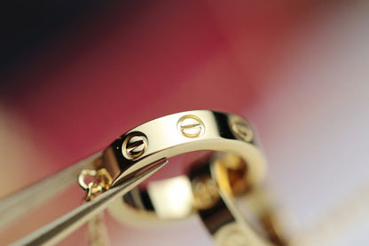 ¡®Veyra Jewelry¡¯LOVE NECKLACE DOUBLE RING GOLD