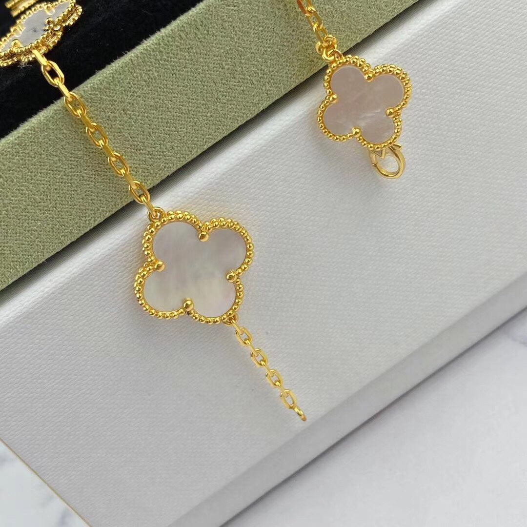 ¡®Veyra Jewelry¡¯MAGIC CLOVER MOP GOLD BRACELET 5 MOTIFS