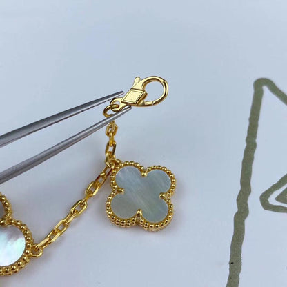 ¡®Veyra Jewelry¡¯MAGIC CLOVER MOP GOLD BRACELET 5 MOTIFS