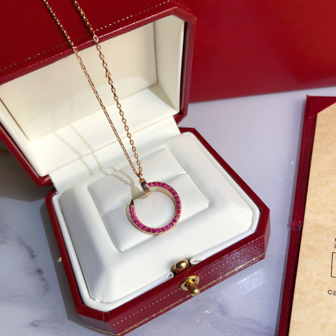 ¡®Veyra Jewelry¡¯JUSTE NECKLACE GOLD RED DIAMONDS
