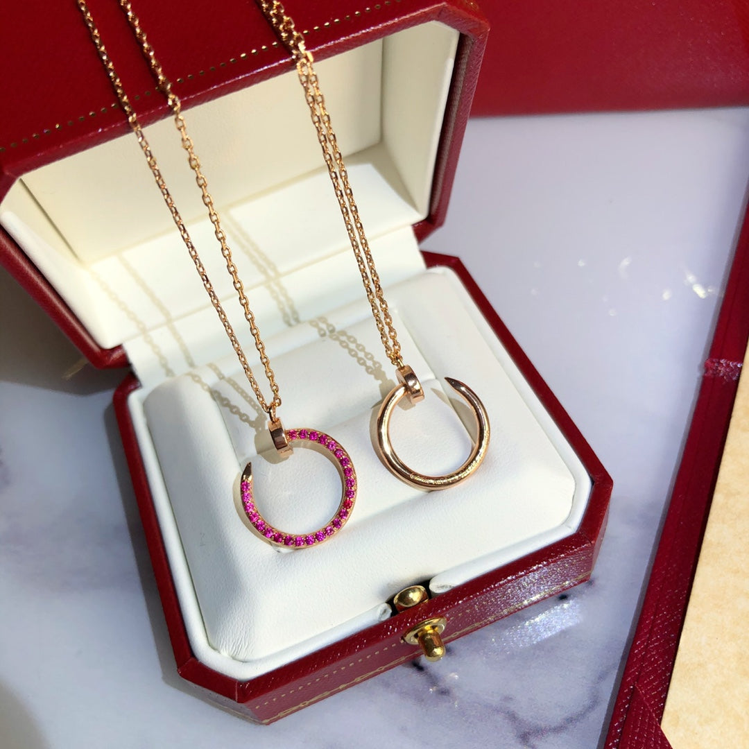 ¡®Veyra Jewelry¡¯JUSTE NECKLACE GOLD RED DIAMONDS