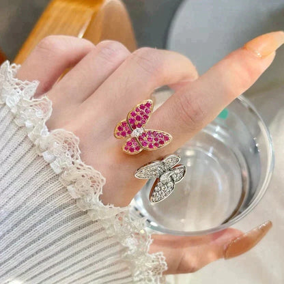 ¡®Veyra Jewelry¡¯TWIN BUTTERFLY DIAMOND RING