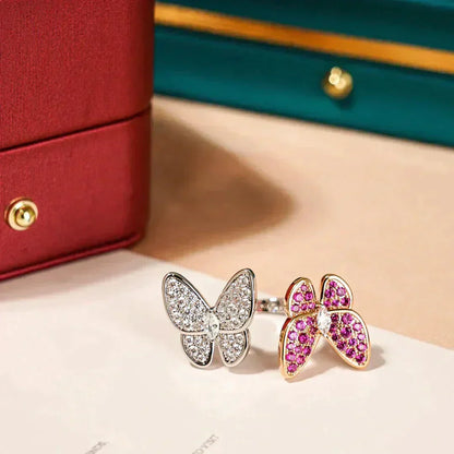 ¡®Veyra Jewelry¡¯TWIN BUTTERFLY DIAMOND RING