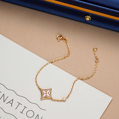 ¡®Veyra Jewelry¡¯STAR 1 DIAMOND PINK GOLD BRACELET
