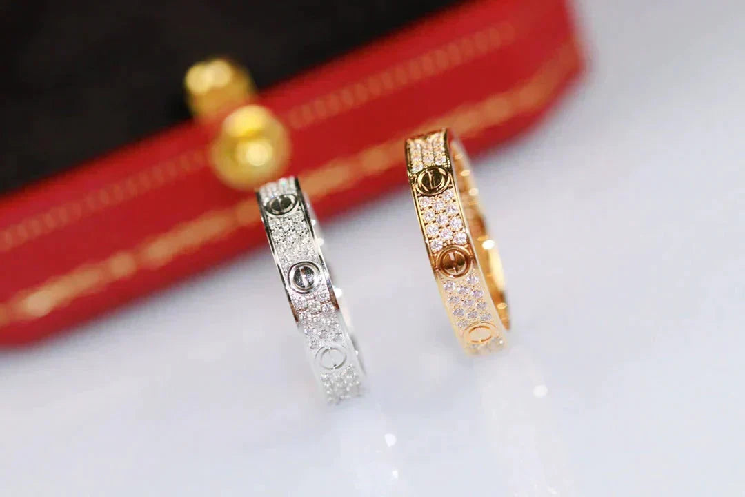 ¡®Veyra Jewelry¡¯LOVE RING 3.6MM DIAMOND PAVED