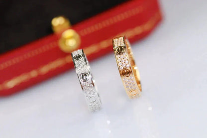 ¡®Veyra Jewelry¡¯LOVE RING 3.6MM DIAMOND PAVED