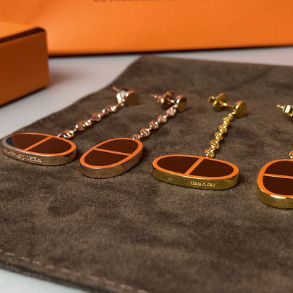 ¡®Veyra Jewelry¡¯CHAINE VERSO BLACK CERAMIC EARRINGS
