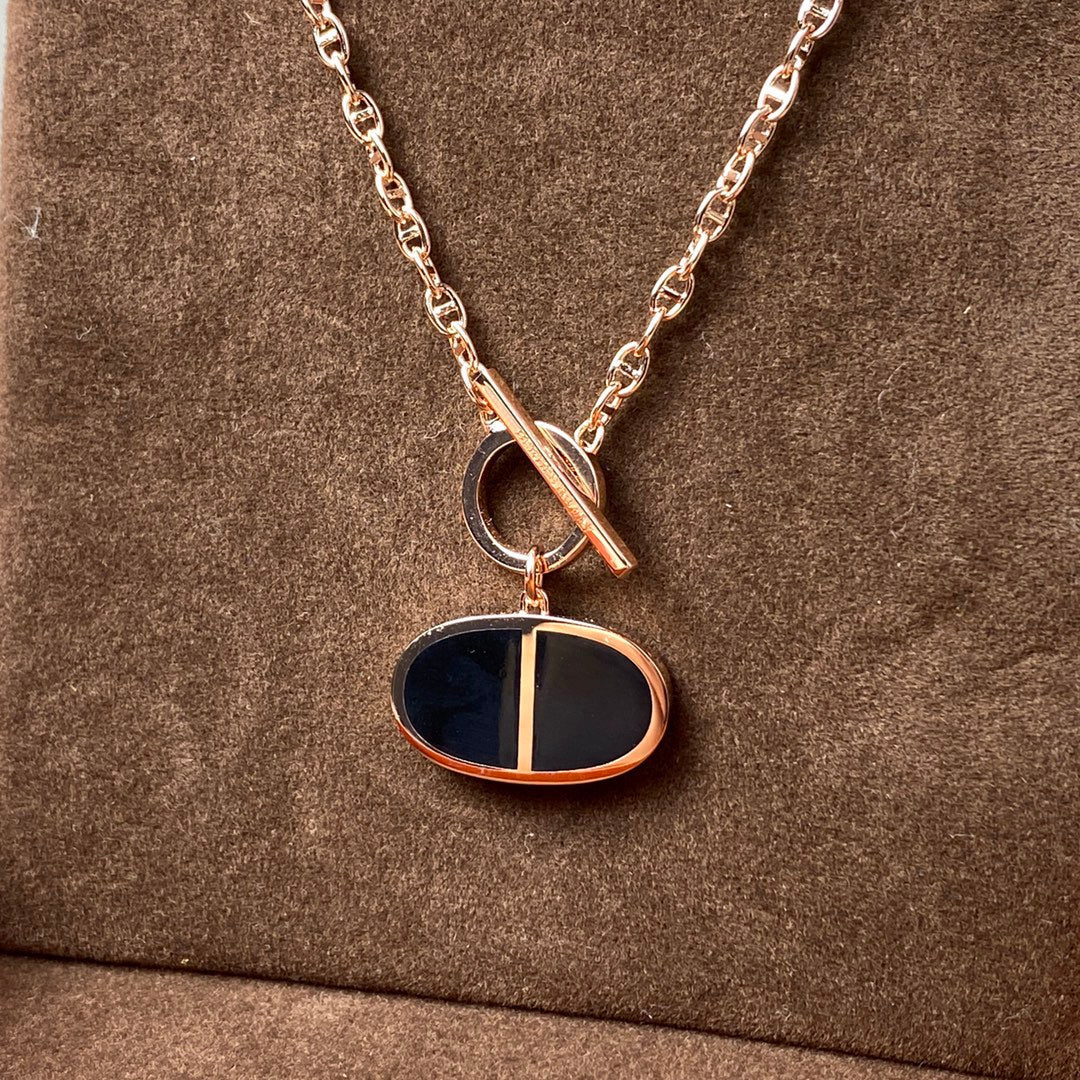 ¡®Veyra Jewelry¡¯CHAINE VERSO BLACK CERAMIC NECKLACE