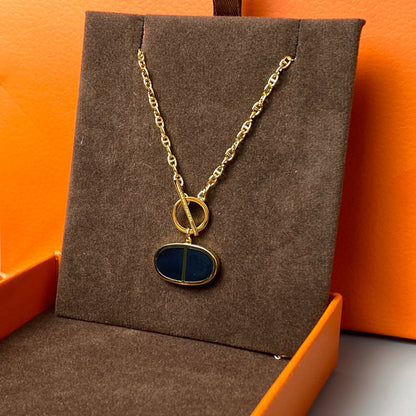 ¡®Veyra Jewelry¡¯CHAINE VERSO BLACK CERAMIC NECKLACE