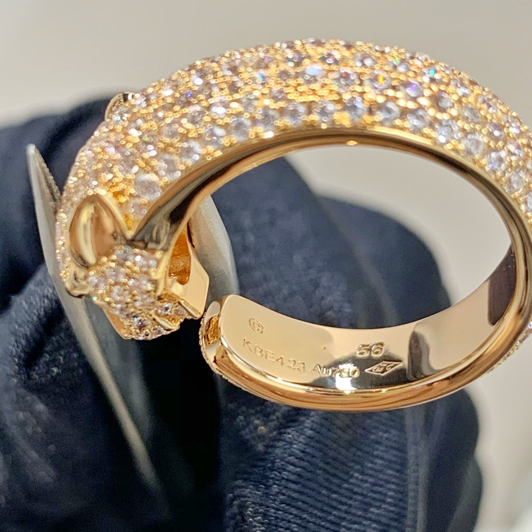 ¡®Veyra Jewelry¡¯PANTHERE PINK GOLD DIAMOND RING