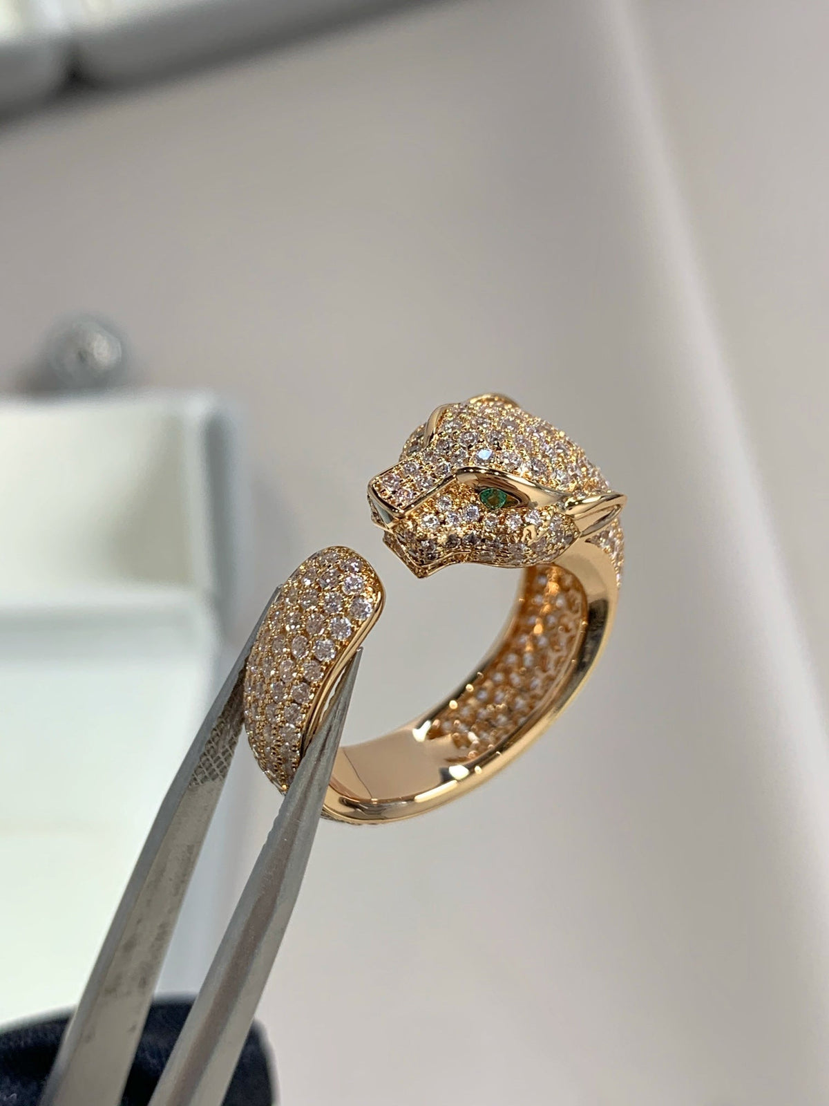 ¡®Veyra Jewelry¡¯PANTHERE PINK GOLD DIAMOND RING