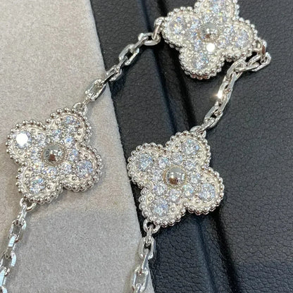 [Veyra Jewelry] New  CLOVER 5 MOTIF FULL DIAMOND BRACELET COLLECTION