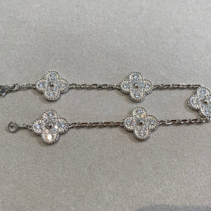 [Veyra Jewelry] New  CLOVER 5 MOTIF FULL DIAMOND BRACELET COLLECTION