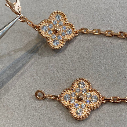 [Veyra Jewelry] New  CLOVER 5 MOTIF FULL DIAMOND BRACELET COLLECTION