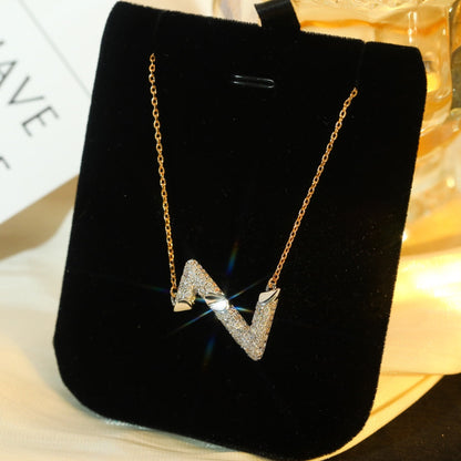 ¡®Veyra Jewelry¡¯VOLT SILVER DIAMOND PEDANT NECKLACE