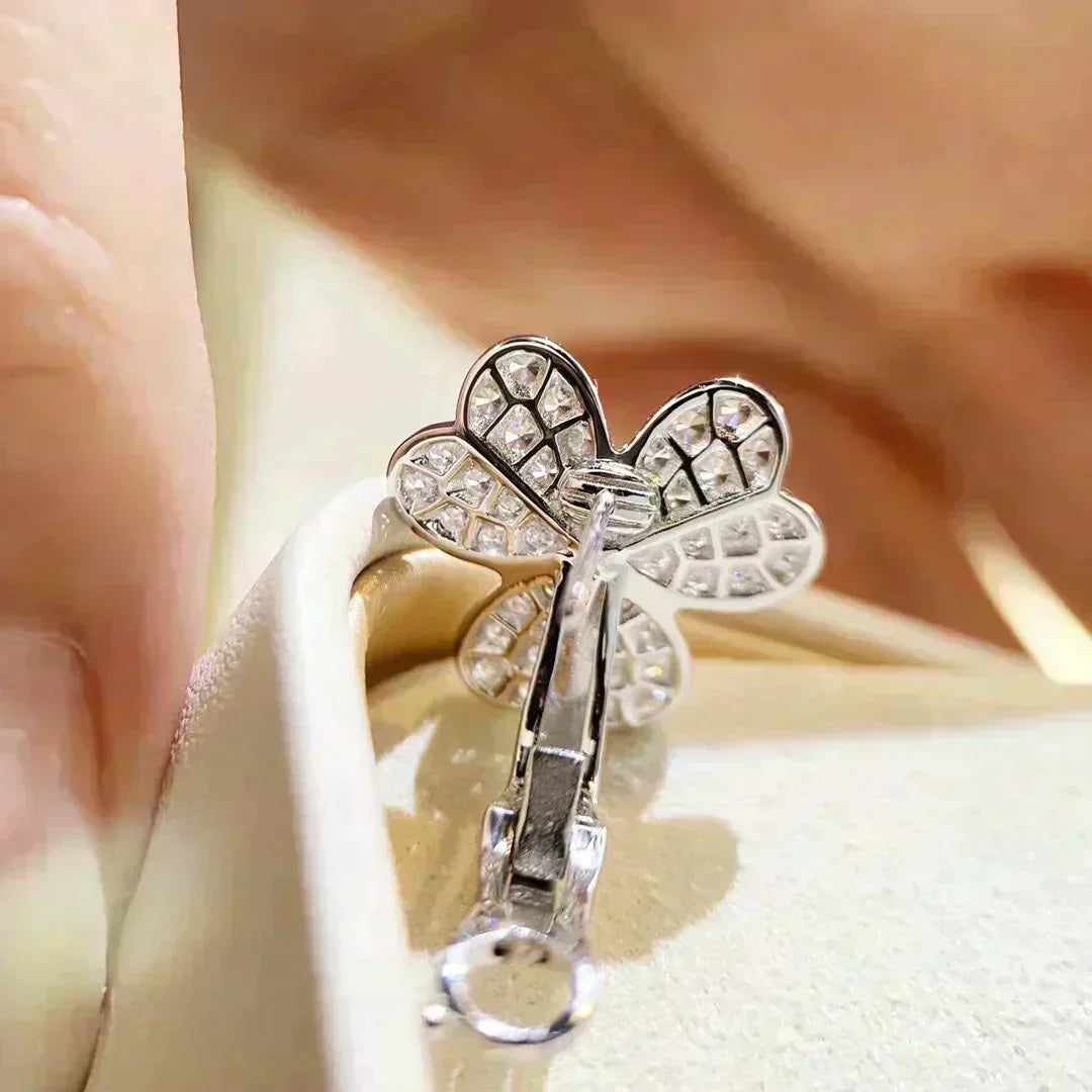 ¡®Veyra Jewelry¡¯CLOVER COMOS DIAMOND EARRINGS SILVER
