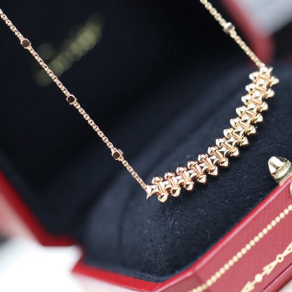 ¡®Veyra Jewelry¡¯CLASH PINK GOLD NECKLACE