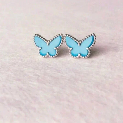 ¡®Veyra Jewelry¡¯BUTTERFLY TURQUOISE EARRINGS SILVER