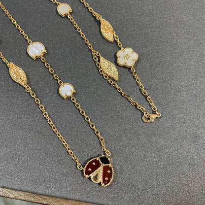 ¡®Veyra Jewelry¡¯LUCKY SPRING 15 MOTIFS GOLD NECKLACE