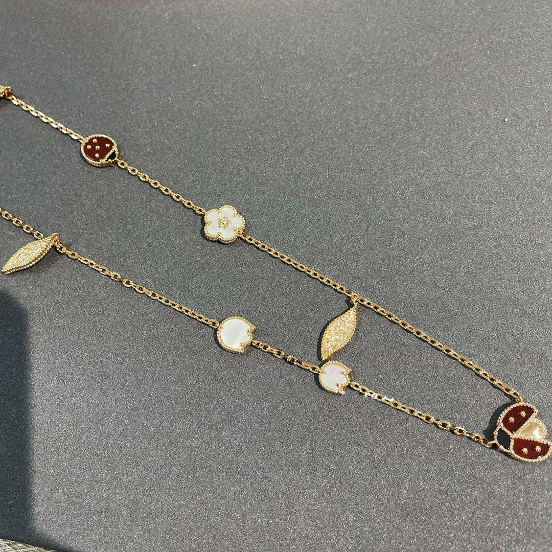¡®Veyra Jewelry¡¯LUCKY SPRING 15 MOTIFS GOLD NECKLACE