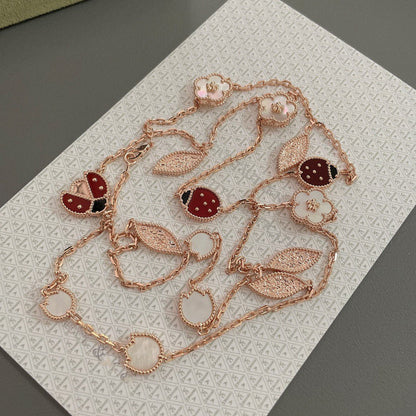 ¡®Veyra Jewelry¡¯LUCKY SPRING 15 MOTIFS ROSE GOLD NECKLACE