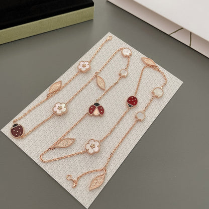¡®Veyra Jewelry¡¯LUCKY SPRING 15 MOTIFS ROSE GOLD NECKLACE