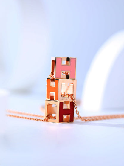 ¡®Veyra Jewelry¡¯H CAGE PINK GOLD NECKLACE