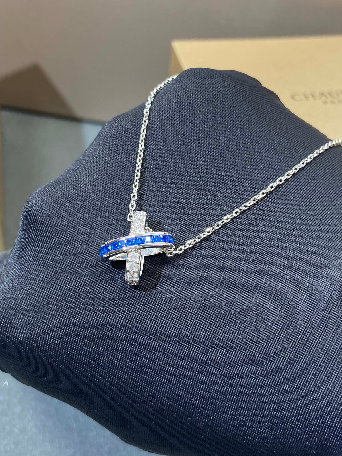 ¡®Veyra Jewelry¡¯LIENS DIAMOND SILVER NECKLACE