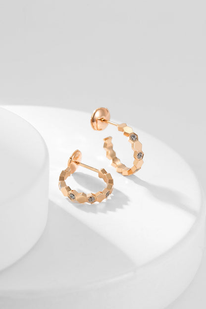¡®Veyra Jewelry¡¯BEE LOVE DIAMOND HOOP EARRINGS