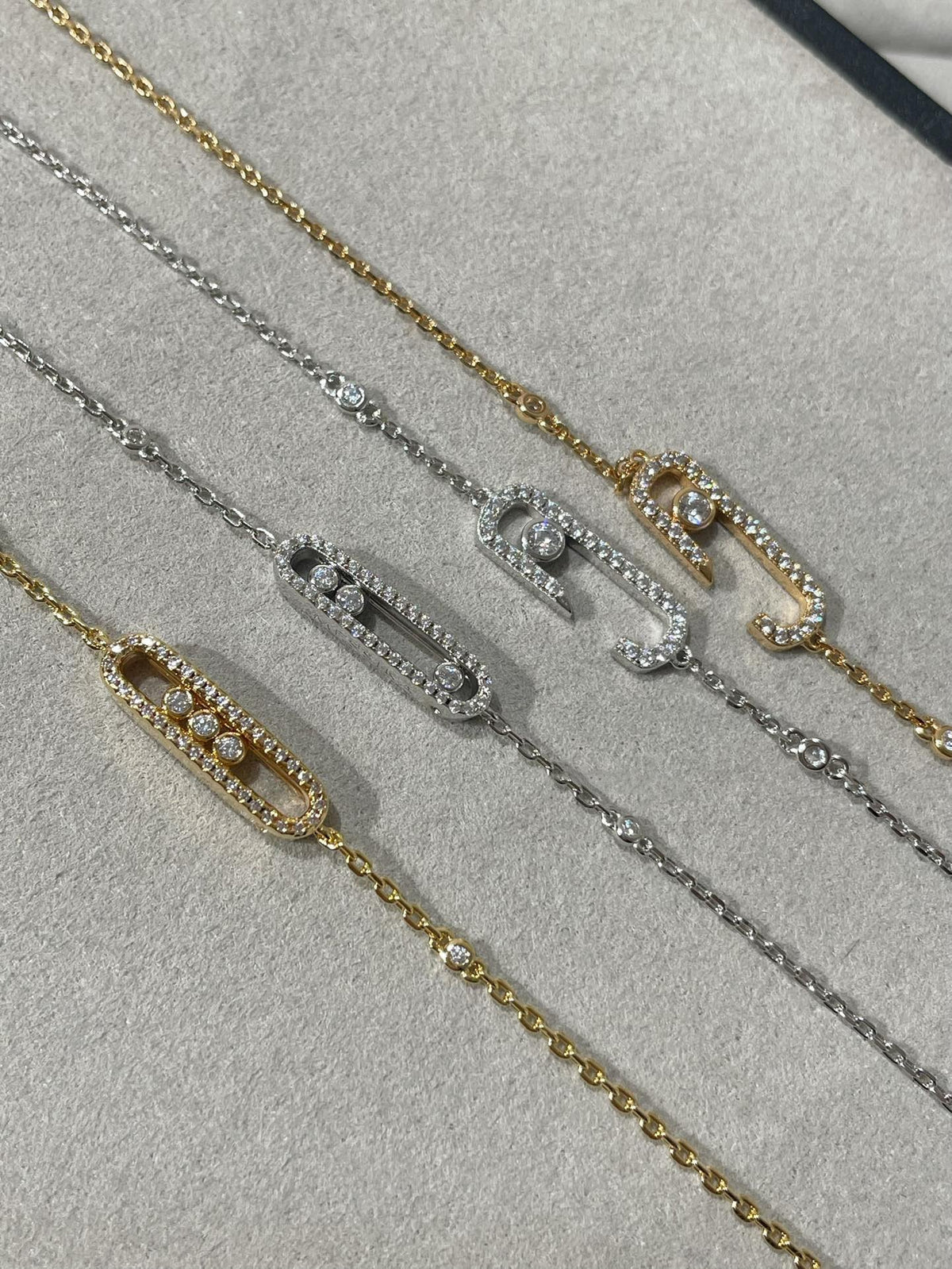 [Veyra Jewelry]BABY MOVE DIAMOND BRACELET(Adjustable length)