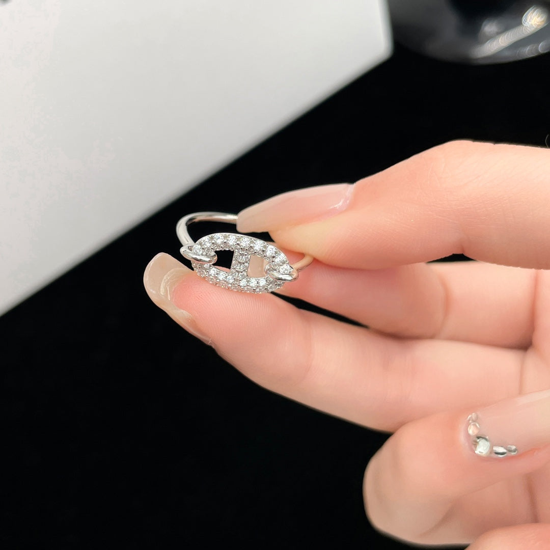 ¡®Veyra Jewelry¡¯RONDE SMALL SILVER DIAMOND RING