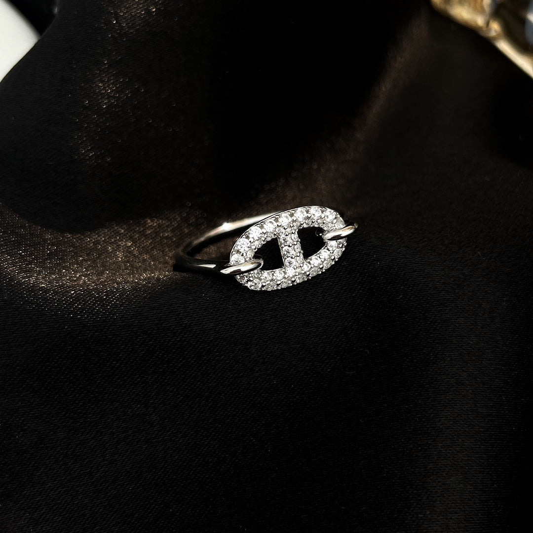 ¡®Veyra Jewelry¡¯RONDE SMALL SILVER DIAMOND RING