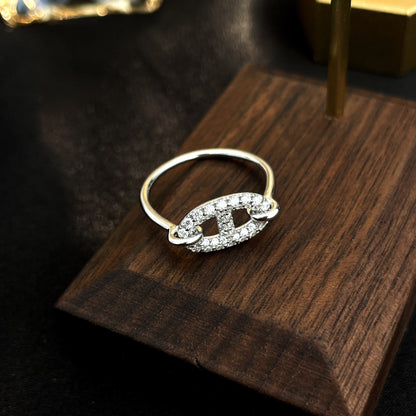 ¡®Veyra Jewelry¡¯RONDE SMALL SILVER DIAMOND RING