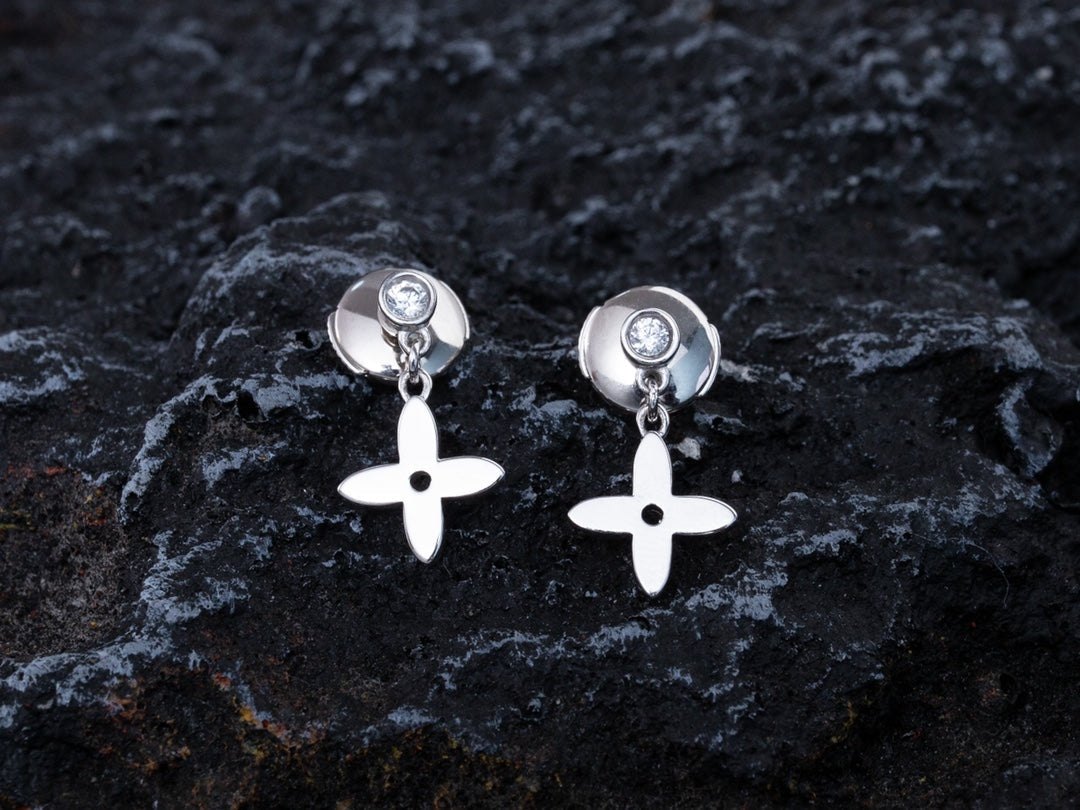 ¡®Veyra Jewelry¡¯VIDYLLE SILVER DIAMOND MINI DROP EARRINGS