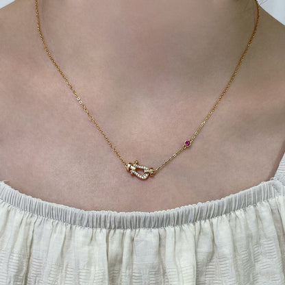 ¡®Veyra Jewelry¡¯FORCE 10 DIAMOND PINK GOLD NECKLACE