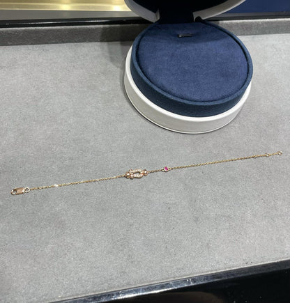¡®Veyra Jewelry¡¯FORCE 10 DIAMOND CHAIN LINK PINK GOLD BRACELET