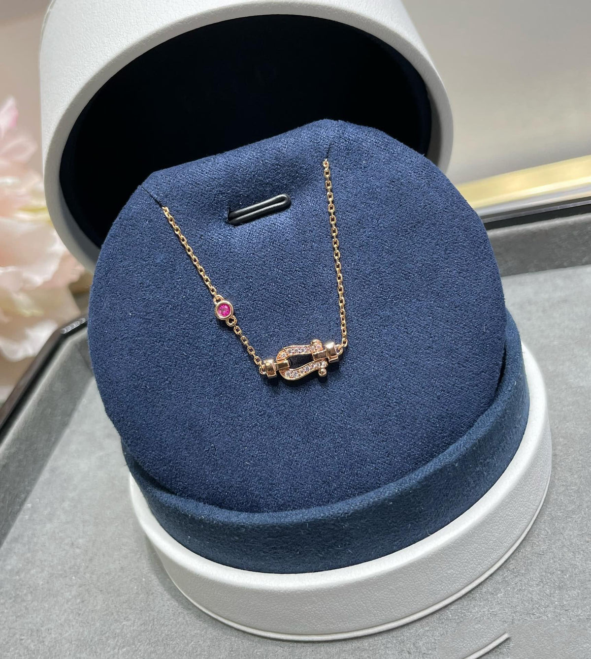 ¡®Veyra Jewelry¡¯FORCE 10 DIAMOND CHAIN LINK PINK GOLD BRACELET