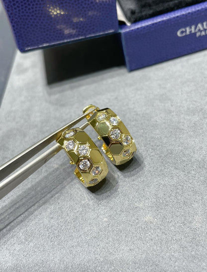 ¡®Veyra Jewelry¡¯BEE LOVE DIAMOND HOOP EARRINGS