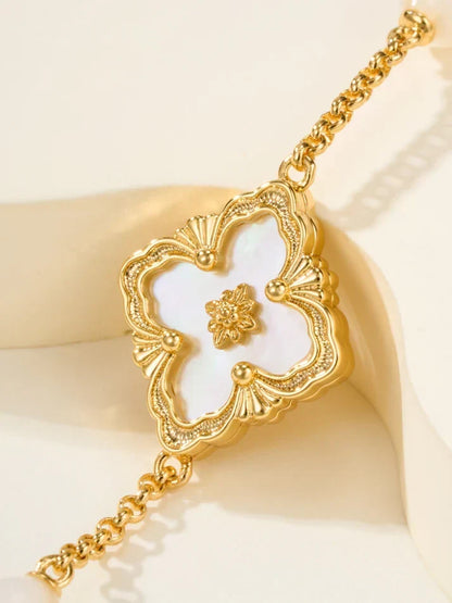 [Veyra Jewelry]B.C.L ENAMELED Three-Flower Bracelet£¨Trumpet)