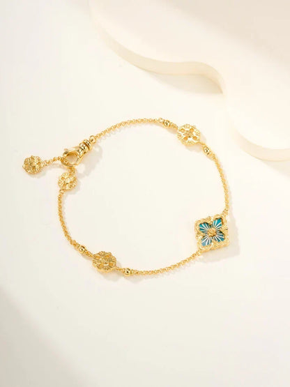 [Veyra Jewelry]B.C.L ENAMELED One-Flower Bracelet£¨Various Colors)