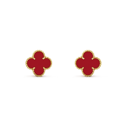 ¡®Veyra Jewelry¡¯CLOVER MINI 9.5MM CARNELIAN EARRINGS