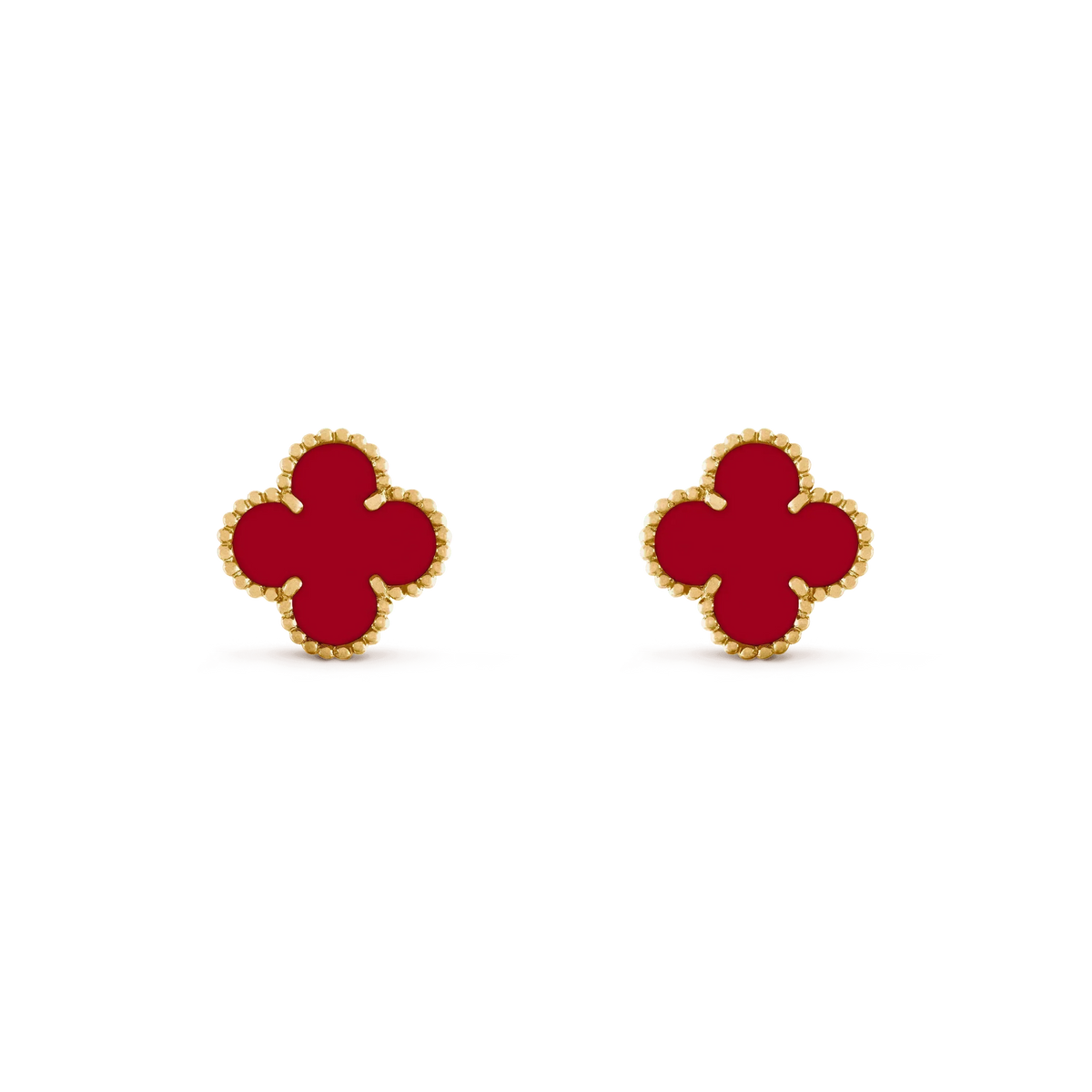¡®Veyra Jewelry¡¯CLOVER MEDIUM 1 MOTIFS CARNELIAN  EARRINGS