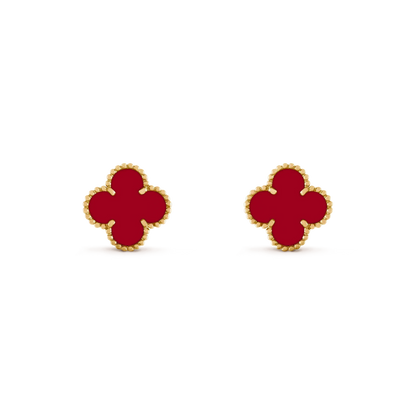 ¡®Veyra Jewelry¡¯CLOVER MEDIUM 1 MOTIFS CARNELIAN  EARRINGS
