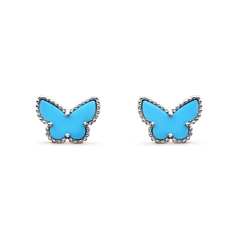 ¡®Veyra Jewelry¡¯BUTTERFLY TURQUOISE EARRINGS SILVER